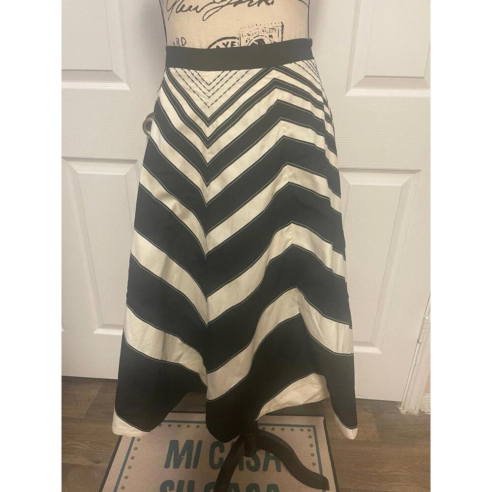 Meadow Rue Chevron A-Line Skirt